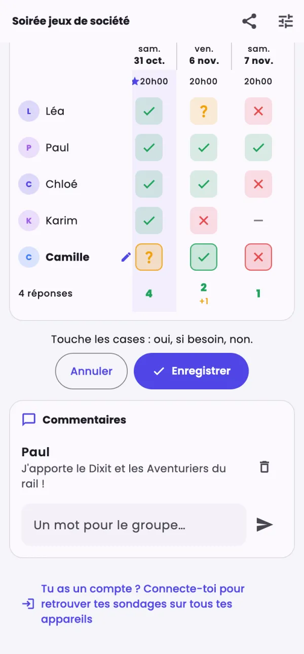 Une réponse en cours : oui, si besoin, non, case par case